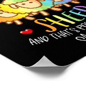 Je kunt geen geluk kopen dat je schapen kunt kopen poster (Hoek)