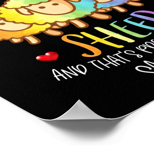 Je kunt geen geluk kopen dat je schapen kunt kopen poster (Hoek)