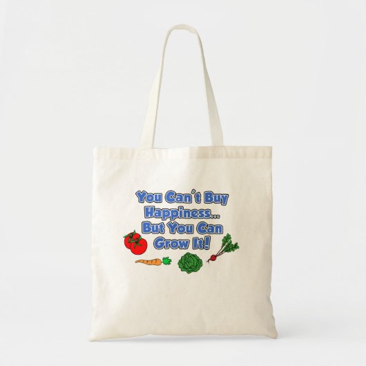 Je kunt geen geluk kopen en het kweken. tote bag (Voorkant)