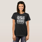 Je kunt geen geluk kopen, maar Blacksmith Smithy T-shirt (Voorkant volledig)