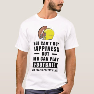 Je kunt geen geluk kopen, maar je kunt wel voetbal t-shirt