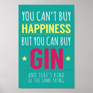 "Je kunt geen geluk kopen..." Typografie Print