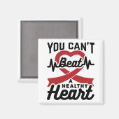 Je kunt geen gezond hart slaan magneet (Voorkant / Achterkant)