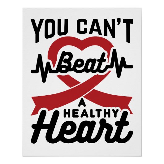 Je kunt geen gezond hart slaan perfect poster (Voorkant)