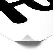 Je kunt geen gezond hart slaan perfect poster (Hoek)