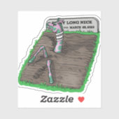 Je kunt geen goede Giraffe naar beneden houden Sticker (Vel)