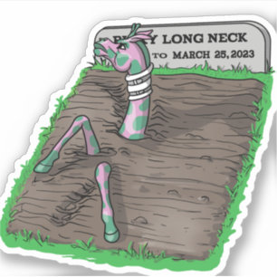 Je kunt geen goede Giraffe naar beneden houden Sticker