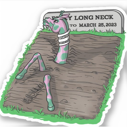 Je kunt geen goede Giraffe naar beneden houden Sticker (Voorkant)