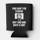 Je kunt geen grappige anti-Trump oplossen Blikjeskoeler (Achterkant)