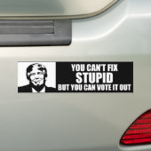 Je kunt geen grappige anti-Trump oplossen Bumpersticker (Op auto)