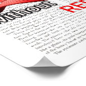 Je kunt geen haat spellen zonder het Rode Pet Poster (Hoek)