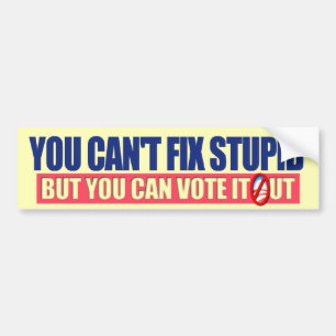 Je kunt geen harde oplossing vinden - Anti-Obama 2 Bumpersticker