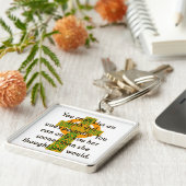 Je kunt geen Iers meisje kussen - Iers citaat Sleutelhanger (Zijkant)