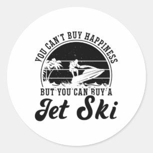 Je kunt geen Jet Skiing Jet Ski Rider kopen Ronde Sticker