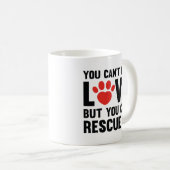 Je kunt geen liefde kopen koffiemok (Voorkant rechts)