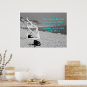 Je kunt geen nieuwe oceanen ontdekken tenzij.. poster (Keuken)