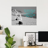 Je kunt geen nieuwe oceanen ontdekken tenzij.. poster (Thuiskantoor)