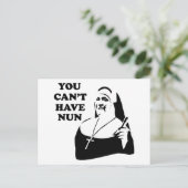 Je kunt geen non hebben briefkaart (Staand voorkant)