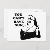 Je kunt geen non hebben briefkaart (Voorkant / Achterkant)