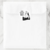 Je kunt geen non hebben ronde sticker (Tas)