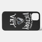 Je kunt geen overwinning spellen zonder veteranend Case-Mate iPhone case (Achterkant (horizontaal))