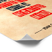 Je kunt geen positief leven leiden met een negatie poster (Hoek)