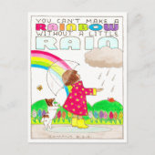 Je kunt geen regenboog Inspirerend Briefkaart make (Voorkant)