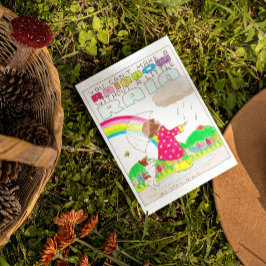 Je kunt geen regenboog Inspirerend Briefkaart make