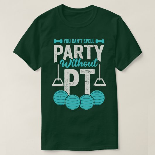 Je kunt geen spellingfeest zonder PT T-shirt (Design voorkant)
