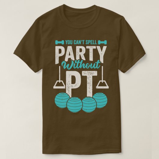 Je kunt geen spellingfeest zonder PT T-shirt (Design voorkant)