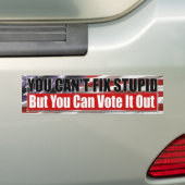 Je kunt geen stomme ticker oplossen bumpersticker (Op auto)