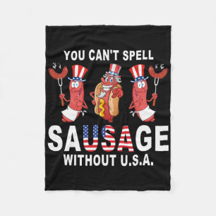 Je kunt geen worst spellen zonder de Amerikaanse 4 Fleece Deken