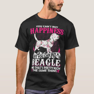 Je kunt geluk niet kopen, maar je kunt Beagle kope T-shirt