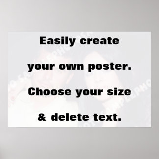 Je kunt gemakkelijk je creëer afdrukken. Verwijder Poster