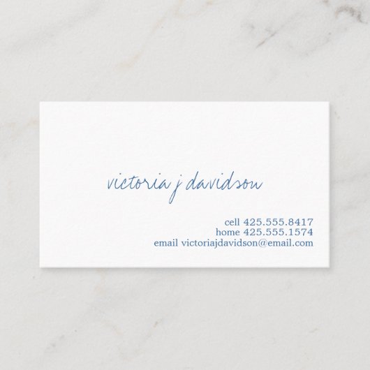 Je kunt gewoon bellen met je visitekaartje (Voorkant)