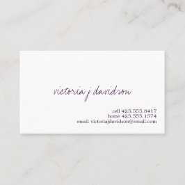 Je kunt gewoon bellen met je visitekaartje