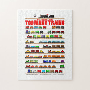 Je kunt gewoon niet te veel treinen hebben! legpuzzel