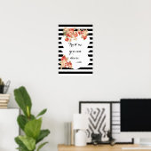 Je Kunt Grappig Dansen Trouwbord Poster (Thuiskantoor)