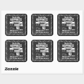 Je kunt Happiness niet kopen, maar EO! Vierkante Sticker (Vel)
