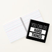 Je kunt harde dingen doen notitieboek (Binnen)