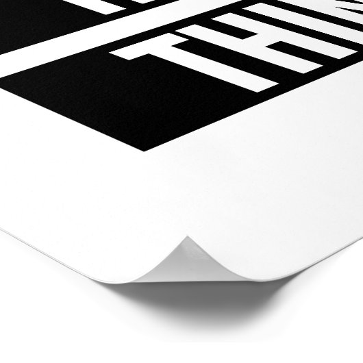 Je kunt harde dingen doen poster (Hoek)