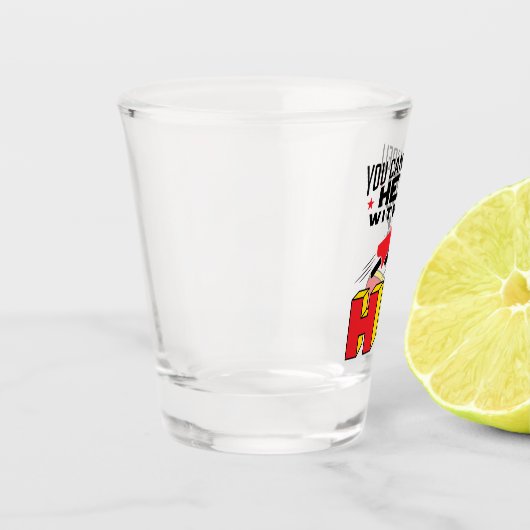 Je kunt Hero niet zonder HR bedekken Shot Glas (Links)