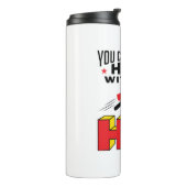 Je kunt Hero niet zonder HR bedekken Thermosbeker (Gedraaid links)