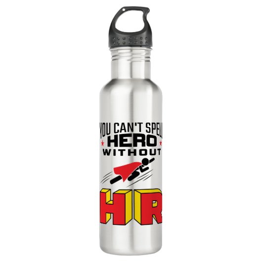 Je kunt Hero niet zonder HR bedekken Waterfles (Voorkant)