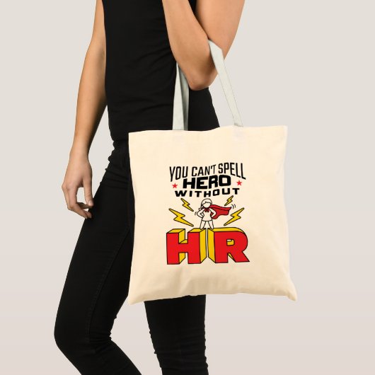 Je kunt Hero niet zonder personele middelen verspr Tote Bag (Voorkant (product))