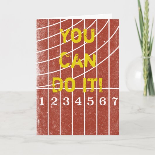 Je kunt het aanmoediging Kaart doen voor Track Run (Voorkant)