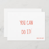 Je kunt het Briefkaart grappige motivatie doen (Voorkant / Achterkant)