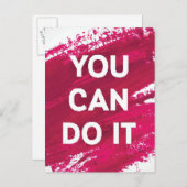 Je kunt het doen 3 briefkaart (Voorkant / Achterkant)