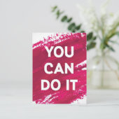 Je kunt het doen 3 briefkaart (Staand voorkant)