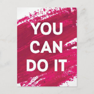 Je kunt het doen 3 briefkaart